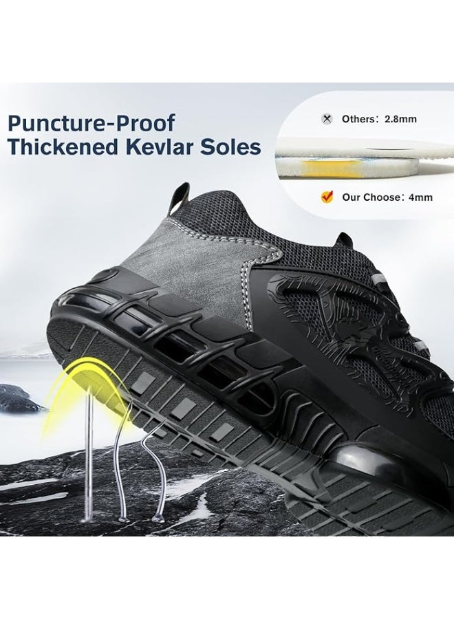 Sky View Steel Toe Shoes for Men Women Lightweight Comfortable Work Sneakers Composite Toe Shoes Safety Tennis Sneakers for Long Shifts, Puncture Proof, Industrial wear - Image 4